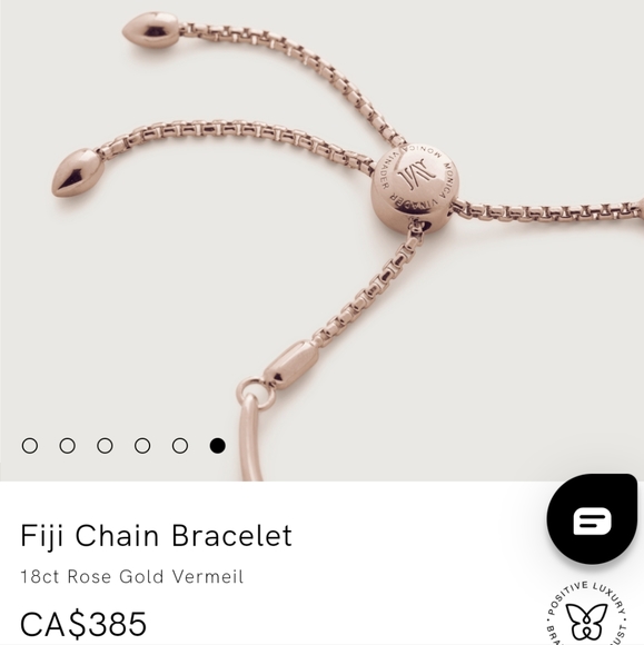 Monica Vinader Fiji Chain Engravable Bracelet - Picture 3 of 8